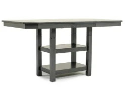 New Haven Adjustable Extendable Dining Table & 6 Chairs In Gray