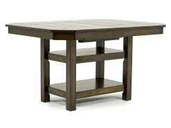New Haven Adjustable Extendable Dining Table & 6 Chairs In Gray