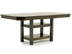 New Haven Adjustable Extendable Dining Table & 6 Chairs In Gray