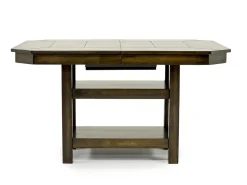 New Haven Adjustable Height Extendable Dining Table In Brown