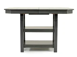 New Haven Adjustable Height Extendable Dining Table In Brown