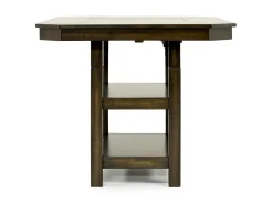 New Haven Adjustable Height Extendable Dining Table In Brown