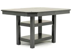 New Haven Counter Height Adjustable Extendable Dining Table & 6 Stools In Brown