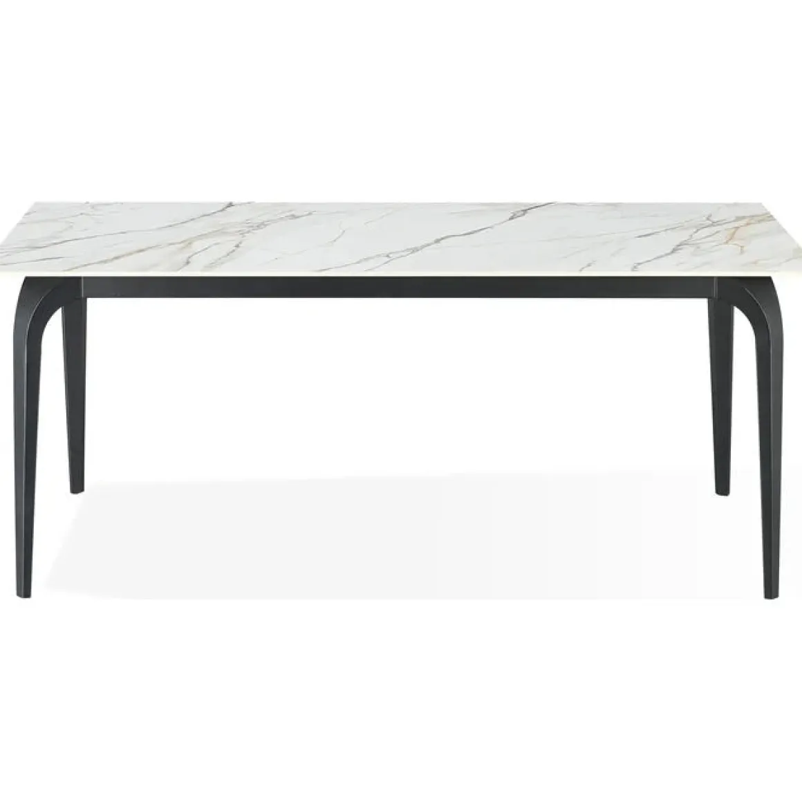 Nicoya Dining Table In Black Sintered Stone