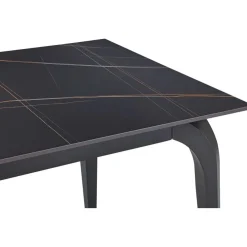 Nicoya Dining Table In Black Sintered Stone