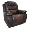 Nikko Gliding Recliner In Brown