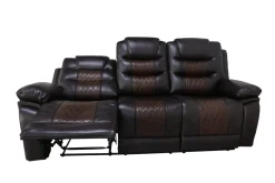 Nikko Reclining Sofa In Brown