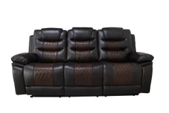 Nikko Reclining Sofa In Brown