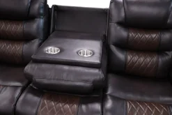 Nikko Reclining Sofa In Brown