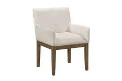 Oaklyn Dining Table, 6 Chairs & 2 Arm Chairs In Brown