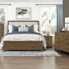Oaklyn Upholstered Panel Bed, Dresser, Mirror & Nightstand In Brown, Queen
