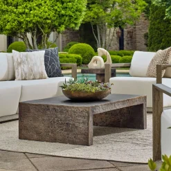 Obra Outdoor Coffee Table In Bronze