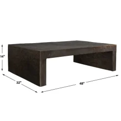 Obra Outdoor Coffee Table In Bronze