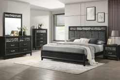 Obsidian Nightstand In Black