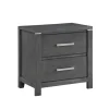 Odessa Nightstand In Charcoal Gray