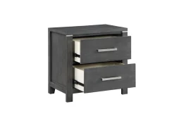 Odessa Nightstand In Charcoal Gray