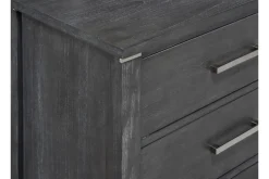 Odessa Nightstand In Charcoal Gray