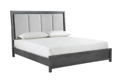 Odessa Panel Bed In Charcoal, Queen