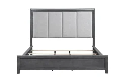 Odessa Panel Bed In Charcoal, Queen