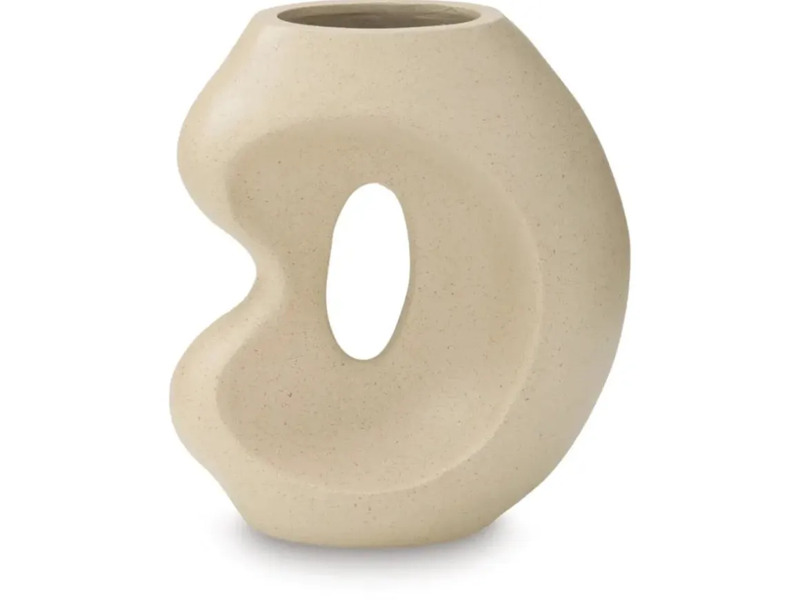 Odion Small Vase In Beige