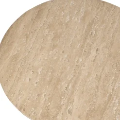 Olso Outdoor Round Accent Table In Brass