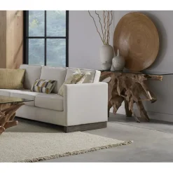 One Console Table In Warm Teak