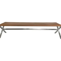 One Director'S Leather Bench In Warm Cognac