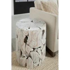 One End Table In Warm Teak