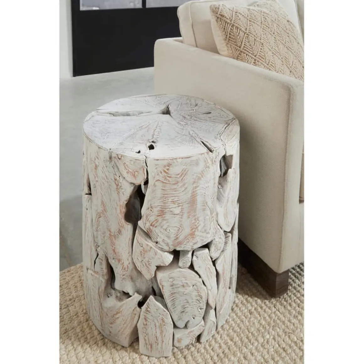 One End Table In Warm Teak