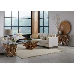 One End Table In Warm Teak