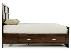 Ontario Panel Bed W/ Storage In Gray, Eastern King