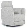 Opal Swivel Gliding Recliner In Dove