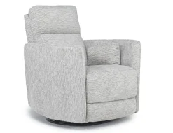 Opal Swivel Gliding Recliner In Dove