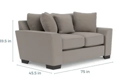 Oracle Large Sofa & Loveseat, Down - Custom Order