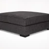 Oracle Oversized Ottoman In Envy Ebony