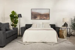 Oracle Queen Sleeper Sofa In Envy Ebony, Down