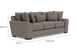 Oracle Queen Sleeper Sofa In Envy Ebony, Down