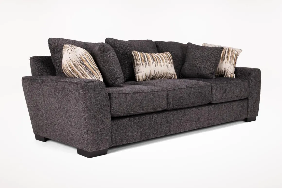 Oracle Queen Sleeper Sofa W/ Mattress In Envy Ebony, Down