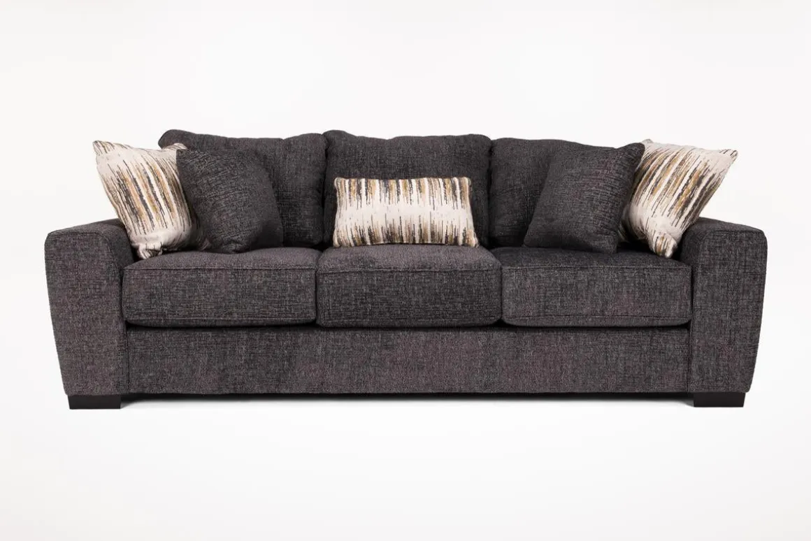 Oracle Queen Sleeper Sofa W/ Mattress In Envy Ebony, Down