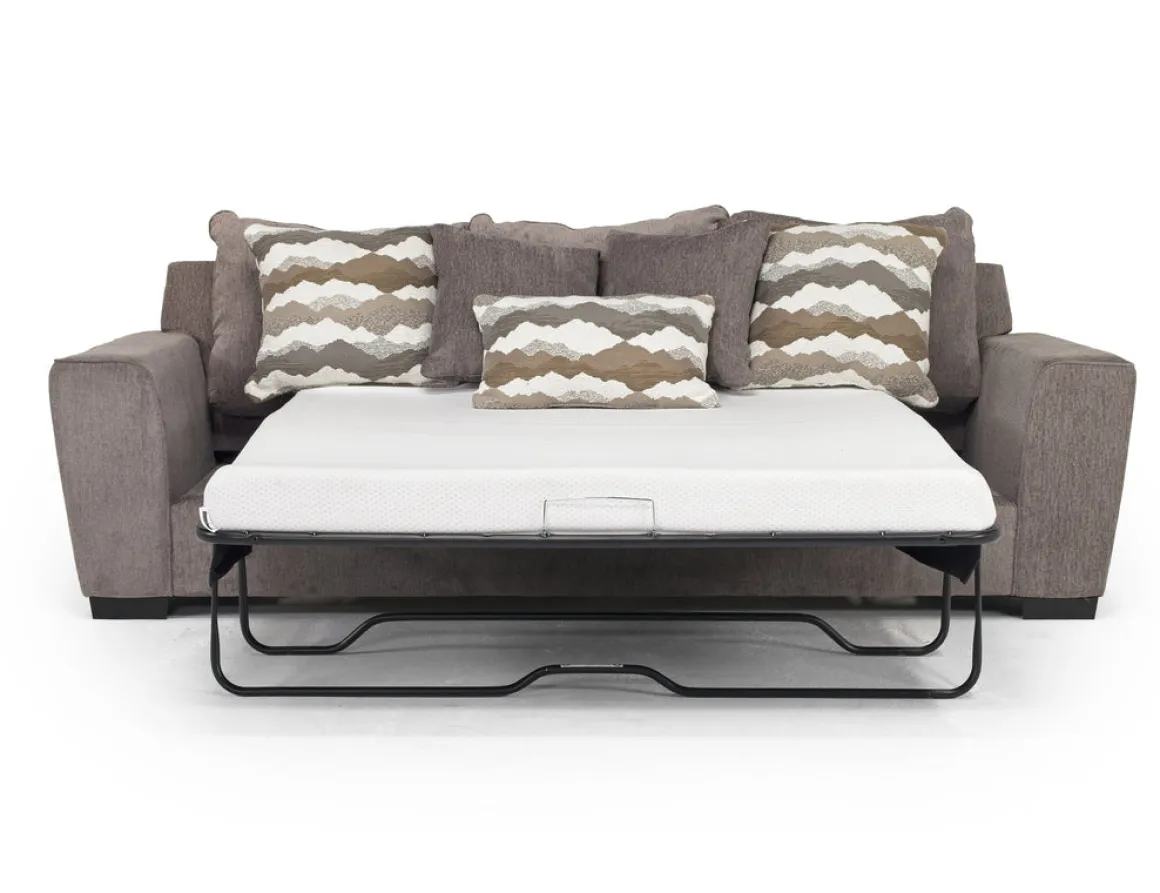 Oracle Queen Sleeper Sofa W/ Mattress In Envy Ebony, Down