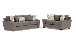 Oracle Sofa & Loveseat In Envy Ebony, Down