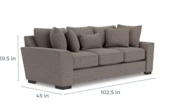 Oracle Sofa & Loveseat In Envy Ebony, Down