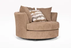 Oracle Swivel Chair In Envy Bark