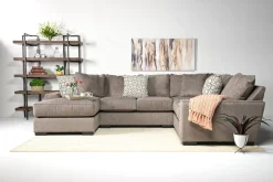 Oracle Tux Loveseat Chaise Sectional, Left Facing, Down - Custom Order