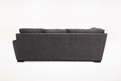 Oracle Tux Loveseat Chaise Sectional In Envy Ebony, Left Facing, Down