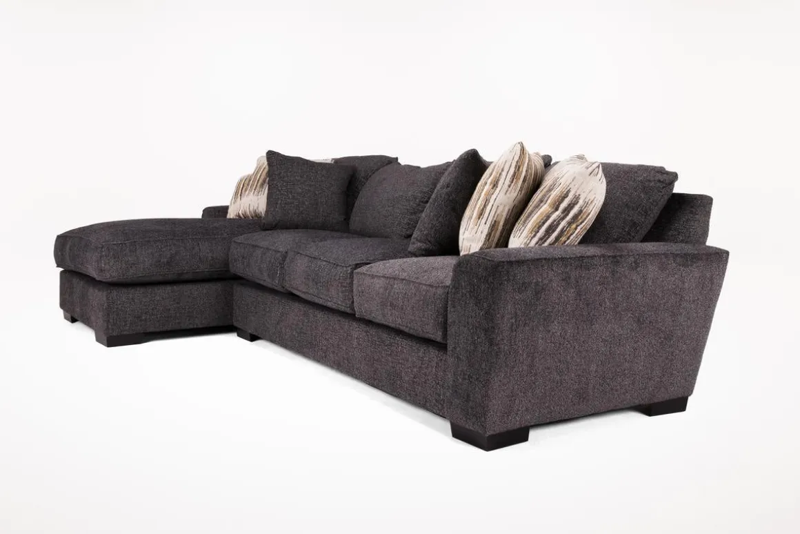 Oracle Xl Sofa Chaise In Envy Ebony, Left Facing, Down