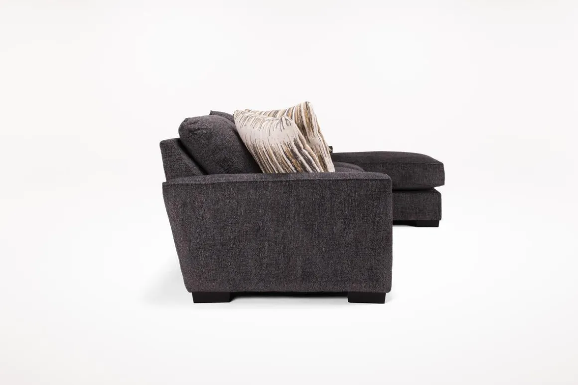 Oracle Xl Sofa Chaise In Envy Ebony, Left Facing, Down