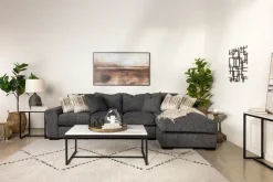 Oracle Xl Sofa Chaise In Envy Ebony, Left Facing, Down