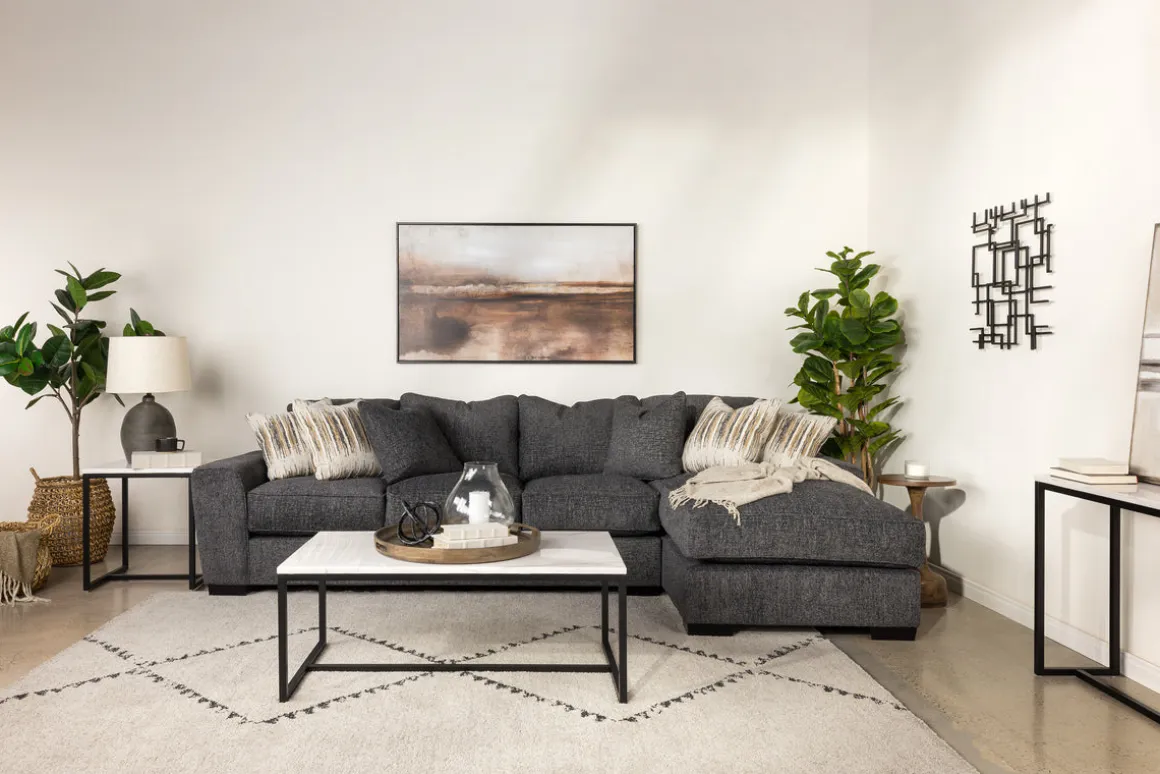 Oracle Xl Sofa Chaise In Envy Ebony, Left Facing, Down