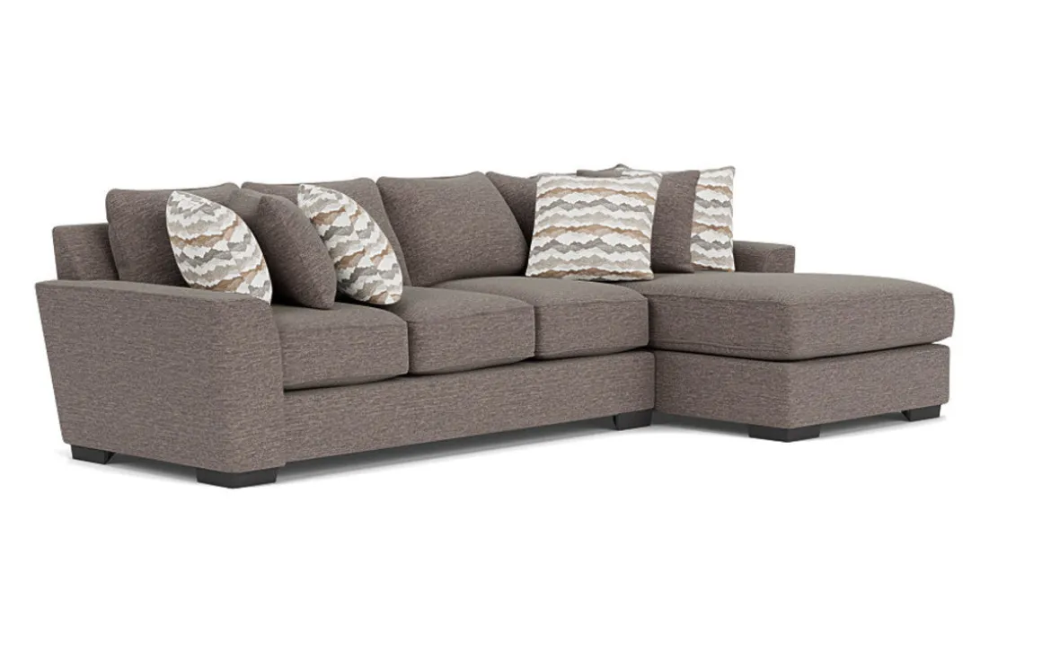 Oracle Xl Sofa Chaise In Envy Ebony, Left Facing, Down